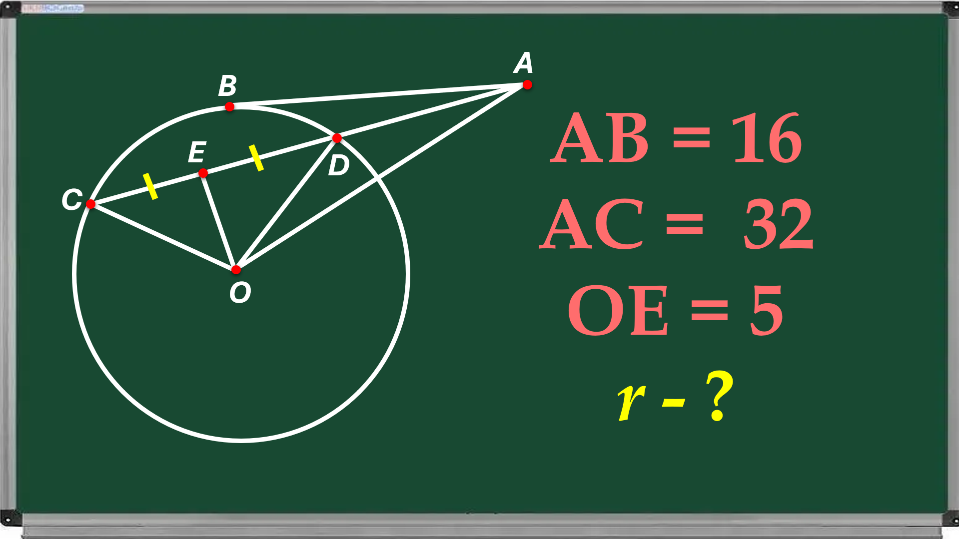 From point A, not lying on the circle, a tangent
